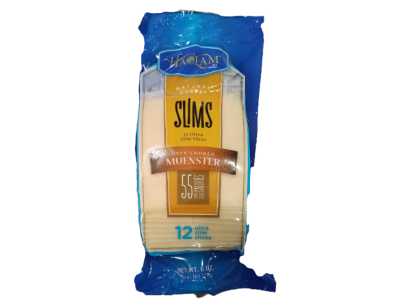Haolam Oven Smoked Muenster Slims, 6 Oz