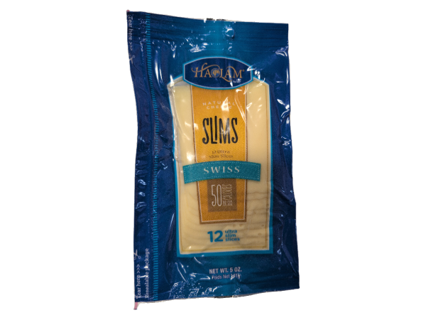 Haolam Slims Swiss Cheese Ultra Slim Slices 12 Ct, 5 Oz