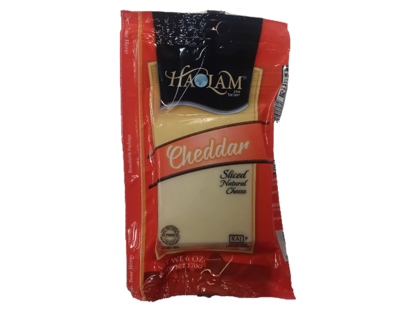 Haolam Cheddar Sliced Natural Cheese, 6 Oz