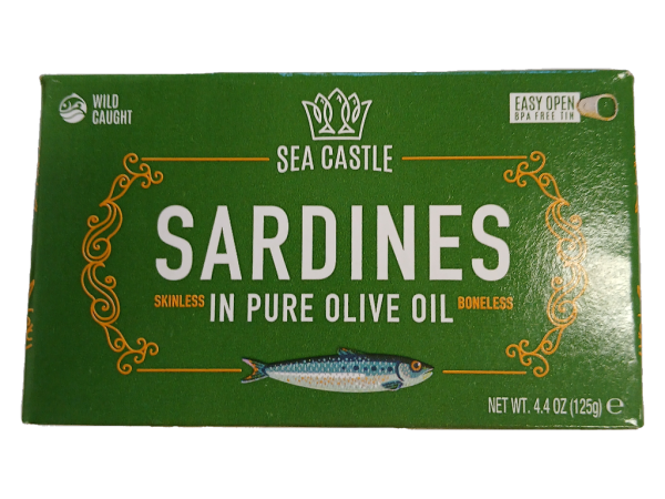 Sea castle sardines sknlss bnls in olive oil, 4.4 oz