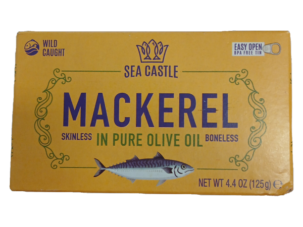 Sea Castle Mackerel S&B Fillets Olive
