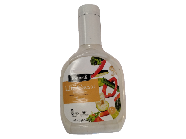Tonnelli salad dressing lite caesar, 16 oz