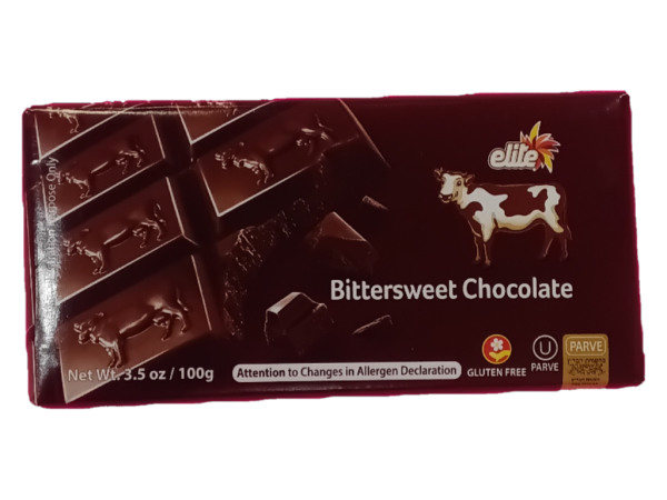 Elite Megadim Bittersweet Chocolate Bar, 3 Oz