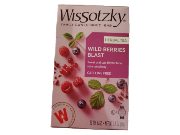 Wissotzky Wild Berries Blast Herbal Tea, 20 Pk