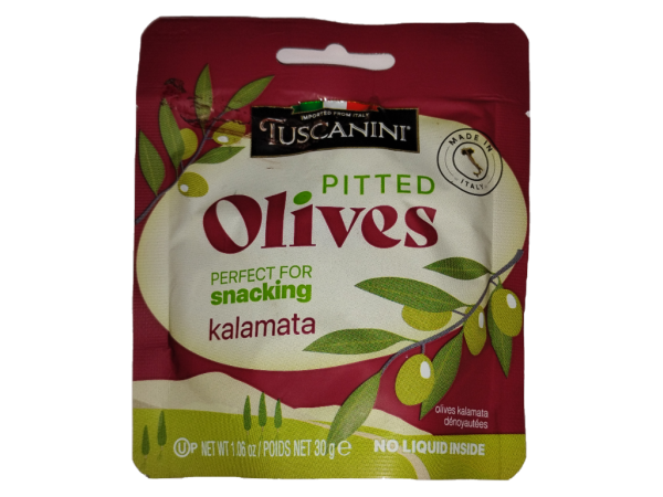 Tuscanini Kalamata Pitted Olives, 1.06 Oz