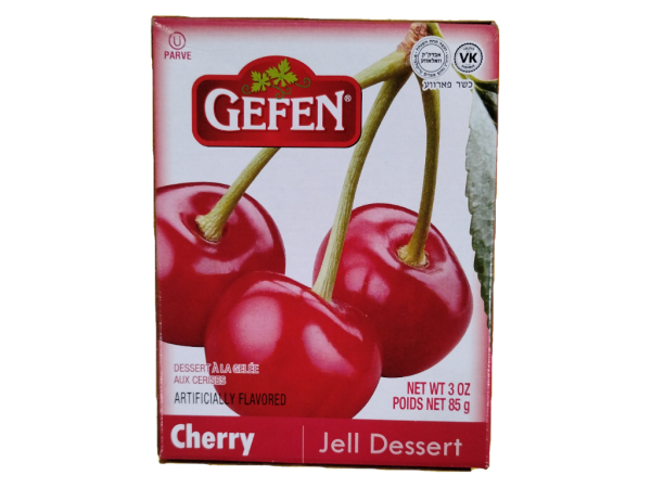 Gefen Cherry Flavored Jell Dessert, 3 Oz