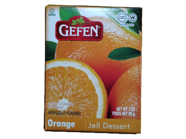 Gefen Orange Jell Dessert, 3 Oz
