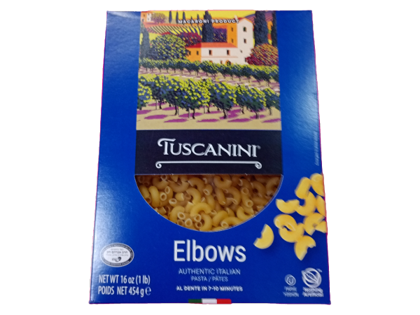 Tuscanini Pasta Elbows, 16 Oz