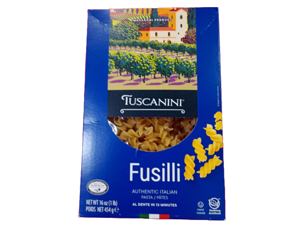 Tuscanini Pasta Fusilli, 16 Oz