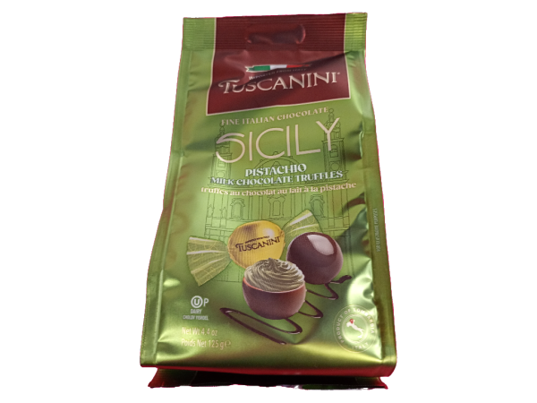 Tuscanini Pistachio Milk Chocolate Truffles, 4.4 Oz