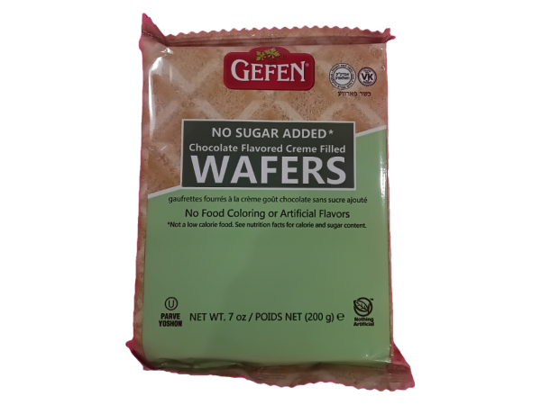 Gefen Chocolate Wafers, Sugar Free, 7 Oz