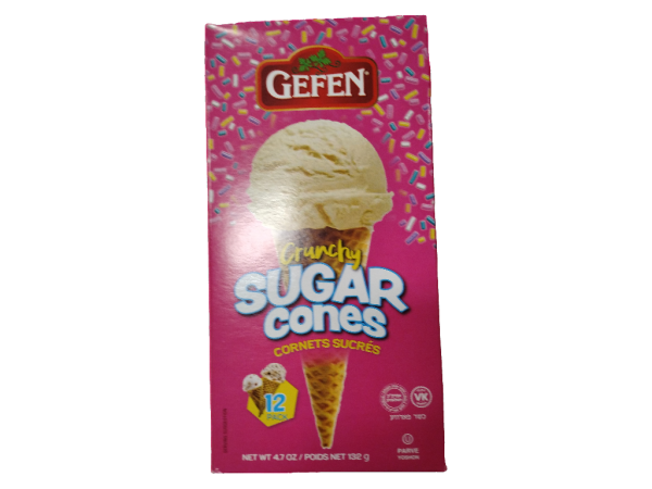 Gefen sugar cones, 12 oz