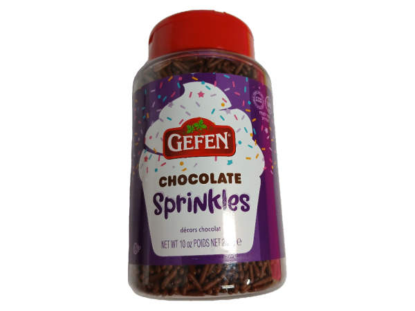 Gefen Sprinkles Chocolate, 10 Oz