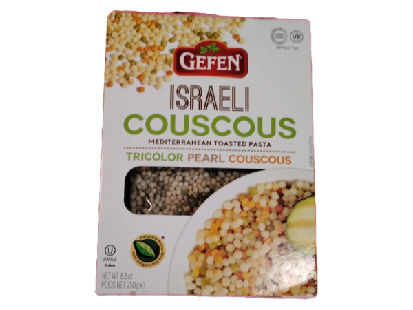 Gefen Tricolor Israeli Couscous Mediterranean Toasted Pasta, 8.8oz
