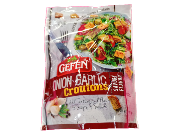 Gefen Onion Garlic Croutons , 5.2 Oz