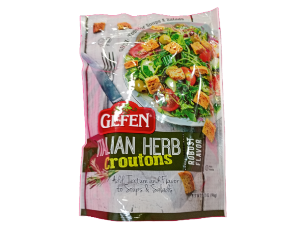 Gefen Italian Herb Croutons, 5.2 Oz
