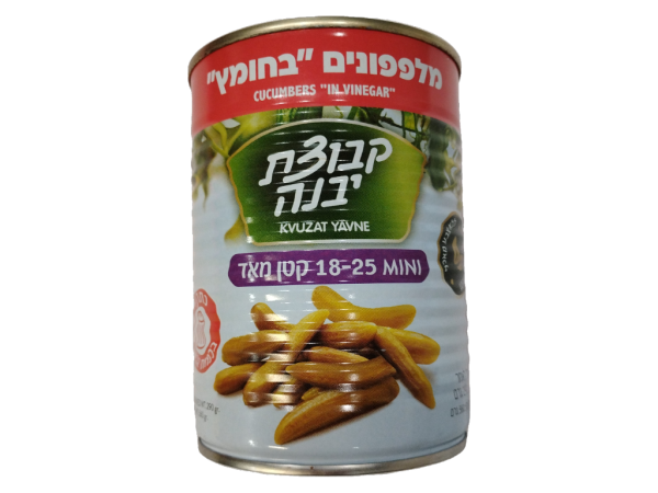 Kvuzat Yavne Cucumbers In Vinegar Mini 18-25, 19oz