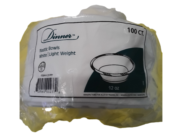 Dinner Soup Bowls 12 Oz, 100 Ct