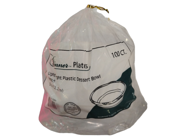 Dinner Plastic Bowls 5oz., 100 ct