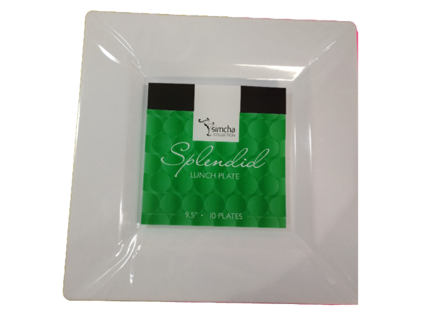 Simcha Collection Sensations White Dinner Plate, 10 ct