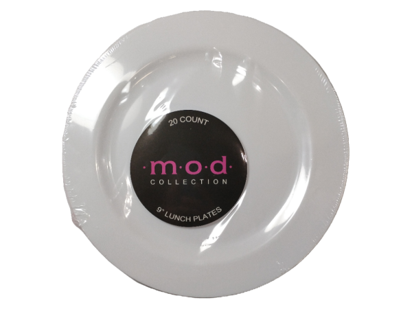 Blue Sky Mod Rnd Wht 9"