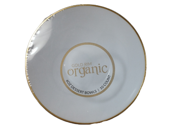 Gold Rim Organic Bow l6 Oz