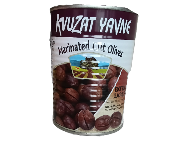 Kvuzat Yavne Extra Large Marinated Cut Olives, 19 Oz