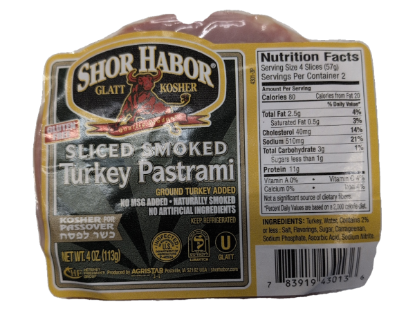 Shor Habor Turkey Pastrami, 4 Oz