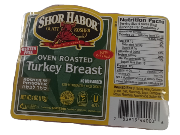 Shor Habor Oven Roasted Turkey Breast, 4 Oz