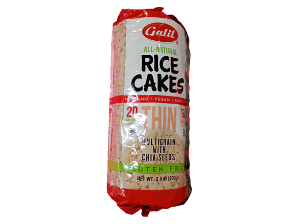 Galil Thin Corn Cakes With Chia Seeds Gluten Free, 3.5 Oz