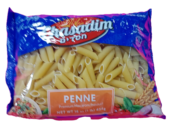 Chasadim Macaroni Penne Pasta, 16 Oz