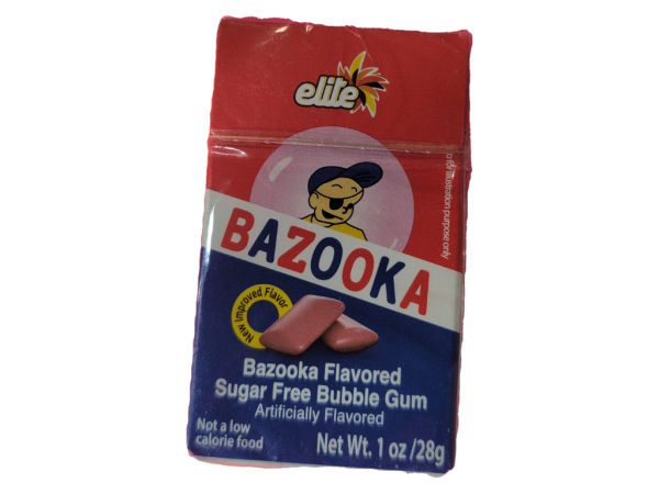 Elite Bazooka Tutti Frutti Gum, 1 Oz