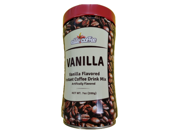 Elite Instant Coffee Vanilla, 7 Oz