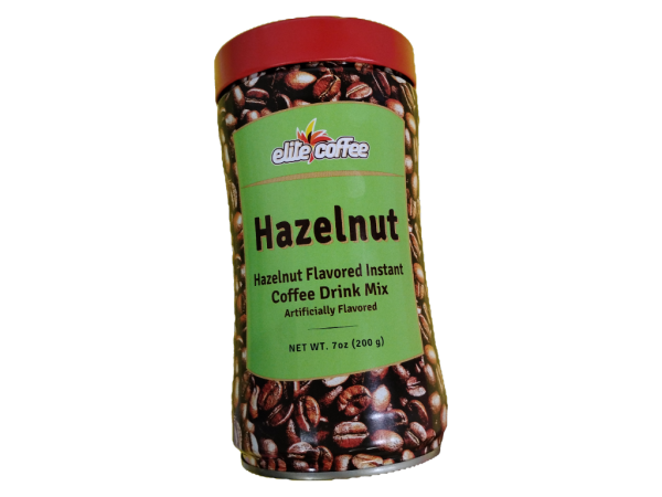 Elite Instant Hazelnut Coffee Can, 7 Oz