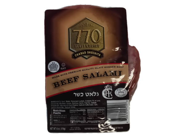 770 Sliced Beef Salami, 6 Oz