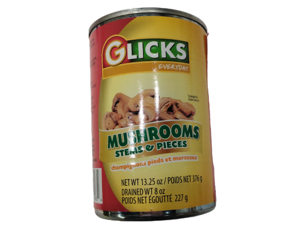 Glicks Mushroom Stem & Pieces, 13.25 Oz
