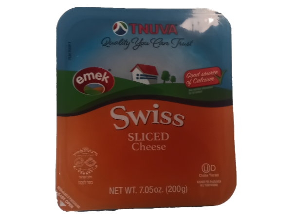 Tnuva Emek Swiss Sliced Cheese, 7.05 Oz
