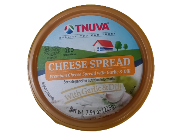 Tnuva Cheese Spread Garlic Dill, 7.94 Oz