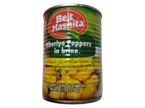 Beit Hashita Biberiye Peppers In Brine, 18oz