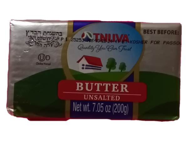 Tnuva Unsalted Butter, 7.05oz