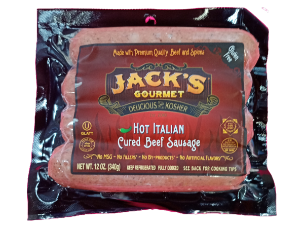 Jack's Gourmet Hot Italian Sausage, 12 Oz