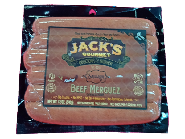 Jack's Gourmet Beef Merguez Sausage, 12 Oz
