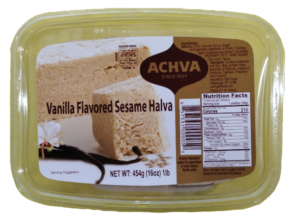 Achva Halva Vanilla 1 Pound, 1 Lb