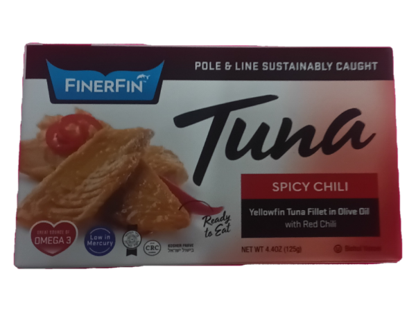 Finerfin Yellowfin Tuna Spicy Chili, 4.4 Oz