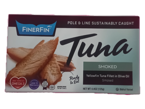 Finer Fin Tuna Smoked Yellowfin Tuna In Olive Oil, 4.4 Oz
