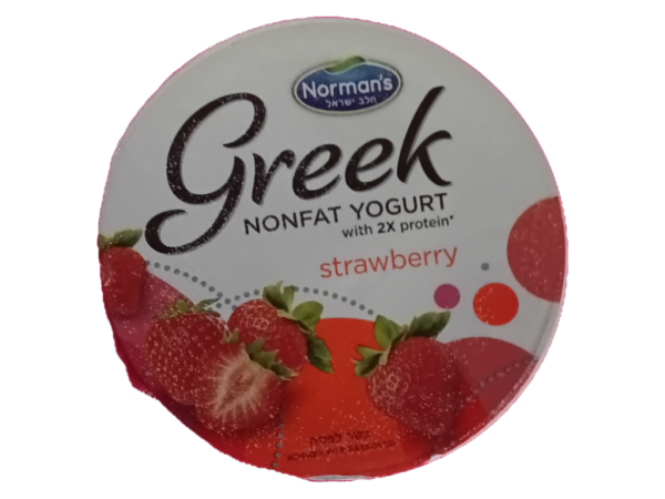 Norman's strawberry greek yogurt, 6 oz