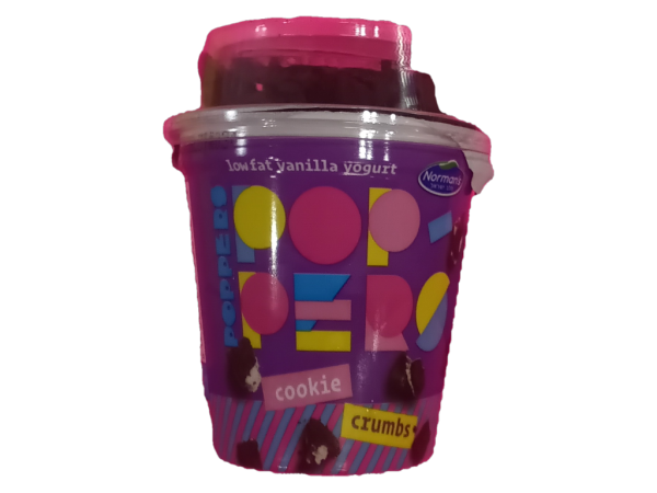 Norman's Poppers Cookie Crumbs Lowfat Vanilla Yogurt, 5.3 Oz