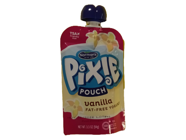 Norman's Pixie Pouch Vanilla Fat-Free Yogurt, 3.3 Oz