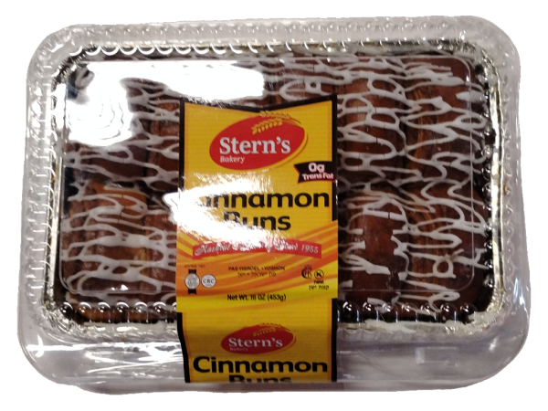 Stern's bakery cinnamon buns, 16 oz