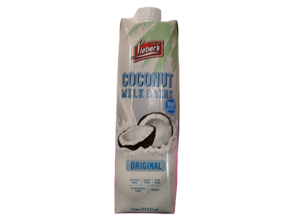 Lieber's Coconut Milk Original, 33.8 Oz